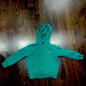 Green Kids Polo Hoodie